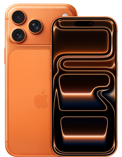 iPhone 17 Pro and iPhone 17 Pro Max full front and back view